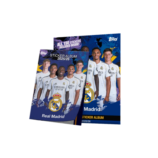 Official Sticker Album Real Madrid 25/26 - Album + 150 stickers - Topps