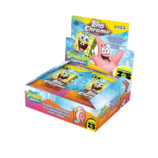 Topps Chrome 2025 Bob Esponja 25 Aniversario: Hobby Box - Topps
