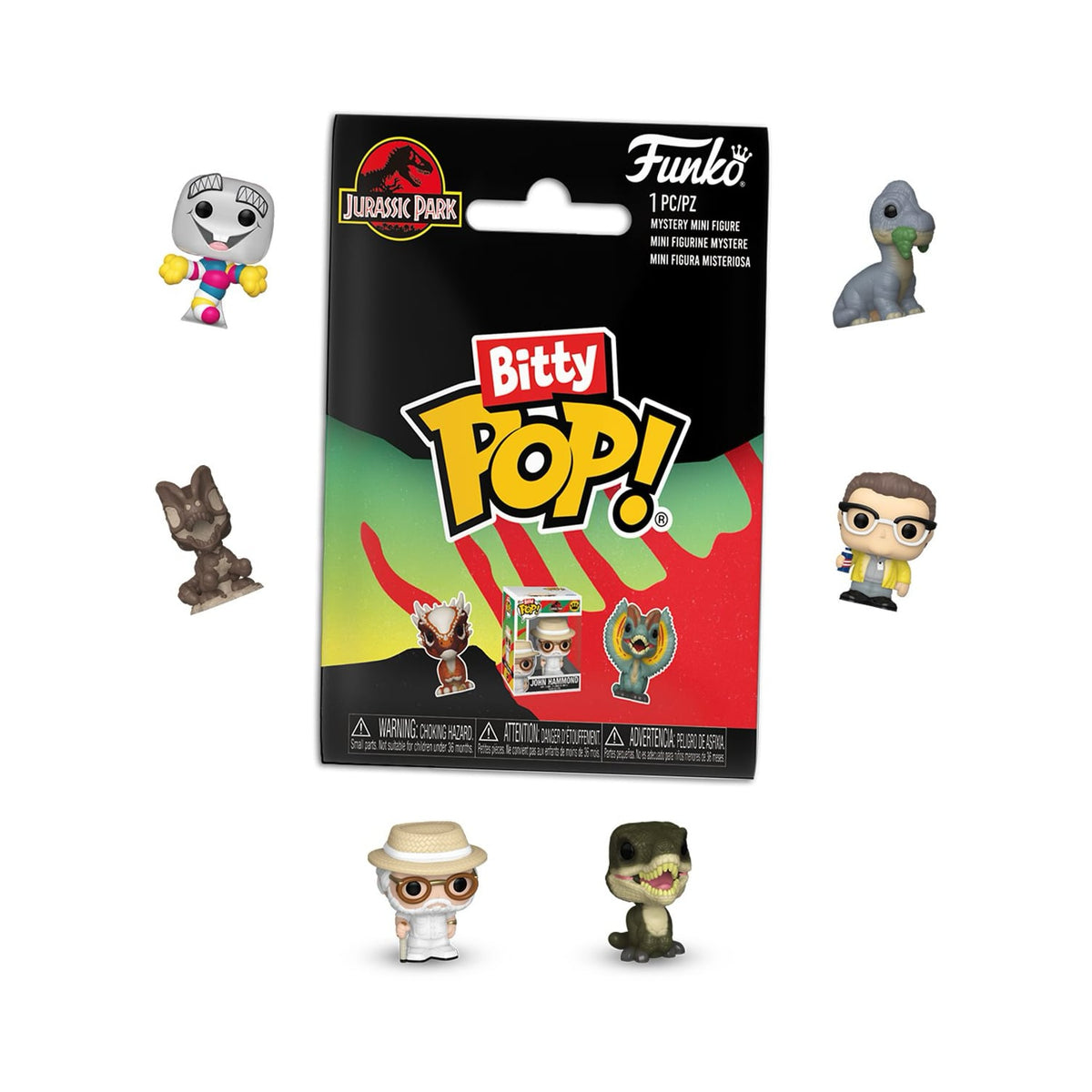 Minifigura Sorpresa - Jurassic Park - Funko Bitty Pop (1pz)