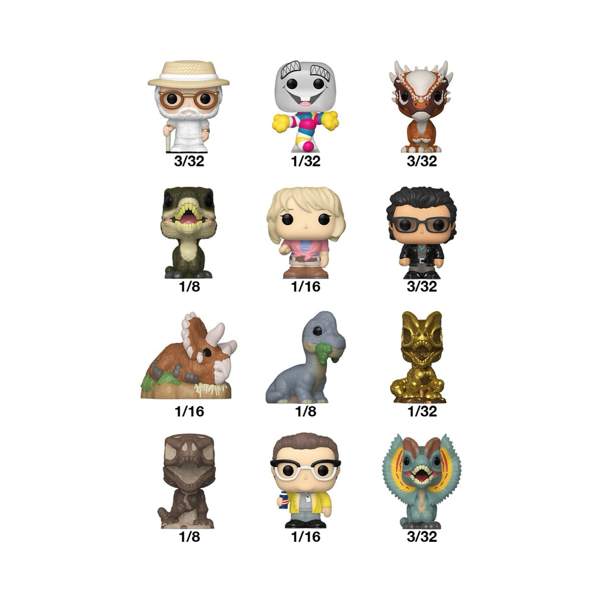 Minifigura Sorpresa - Jurassic Park - Funko Bitty Pop (1pz)