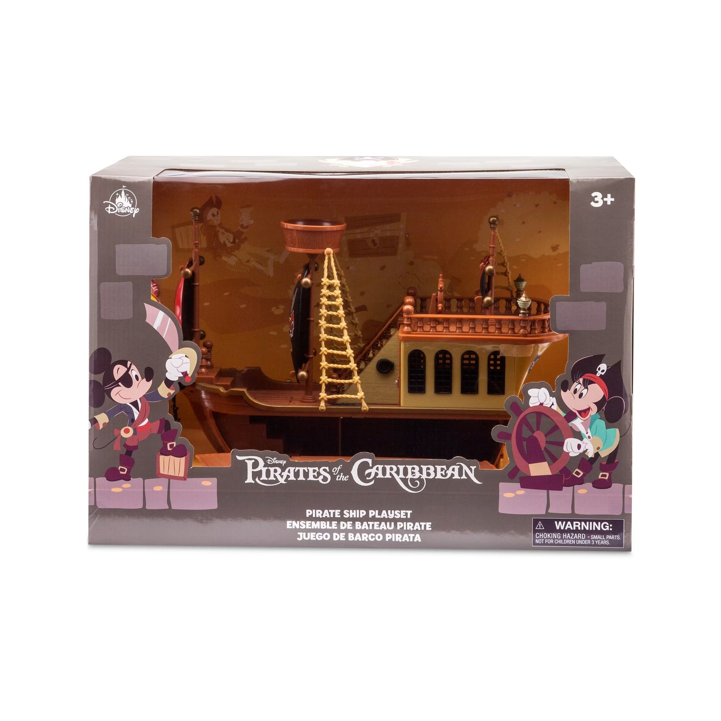Mickey Mouse Pirates of the Caribbean Ship Playset - Piratas del Caribe - Disney