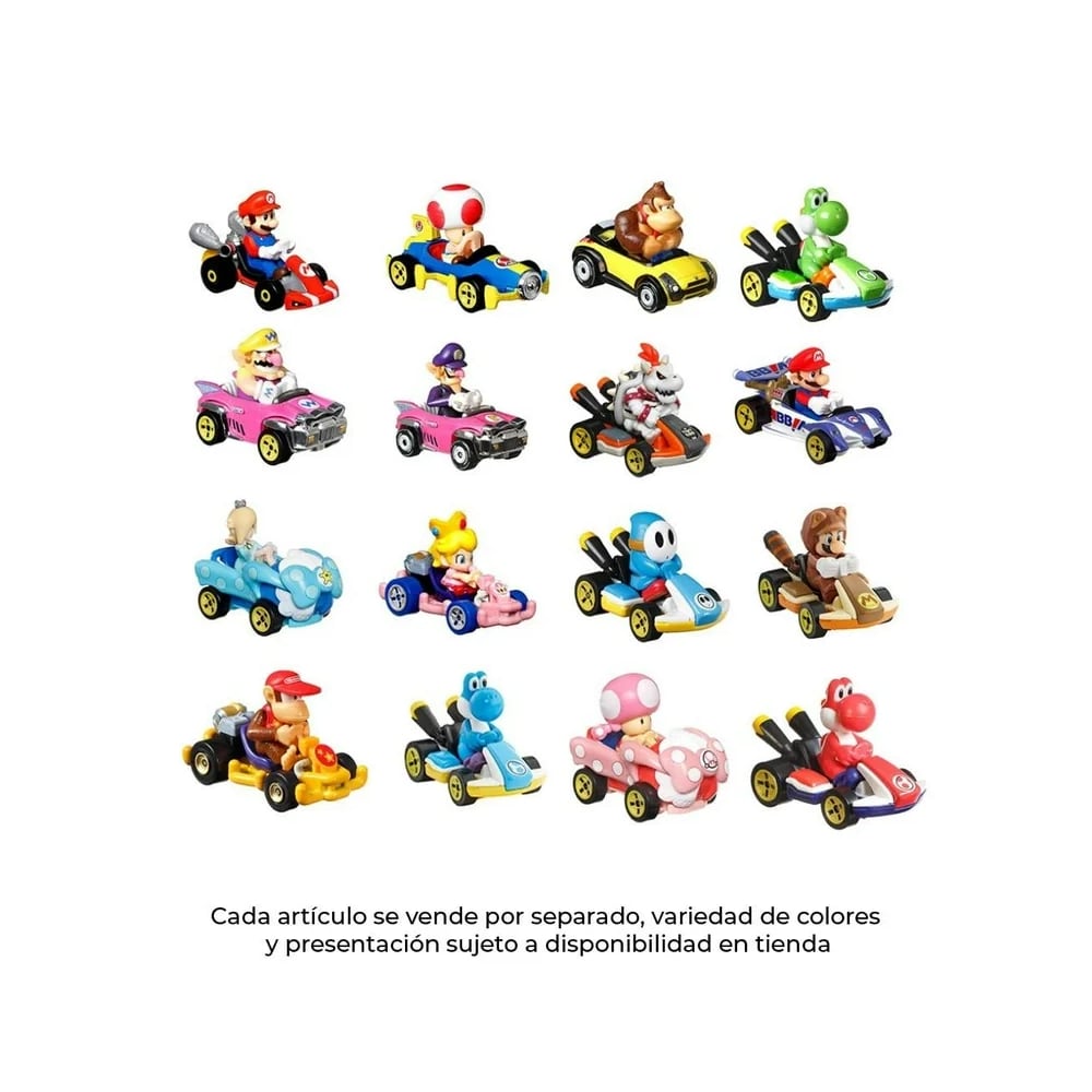 Carrito Mario Kart (Modelo Aleatorio) - Hot Wheels