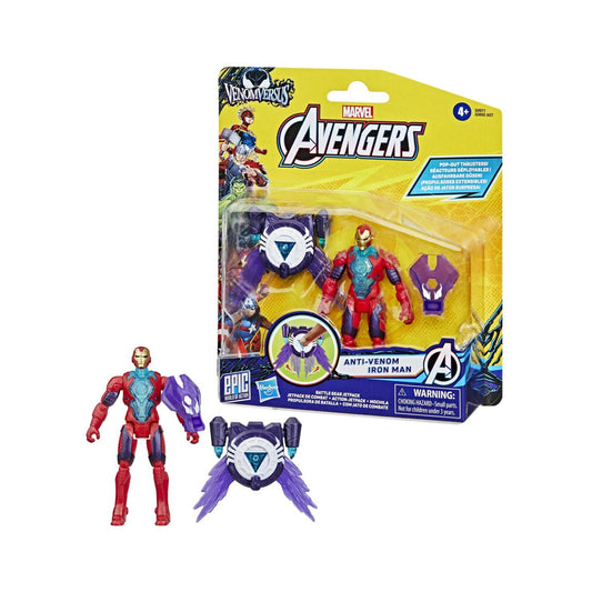 Anti-Venom Iron Man con Accesorios - Marvel Avengers - Hasbro