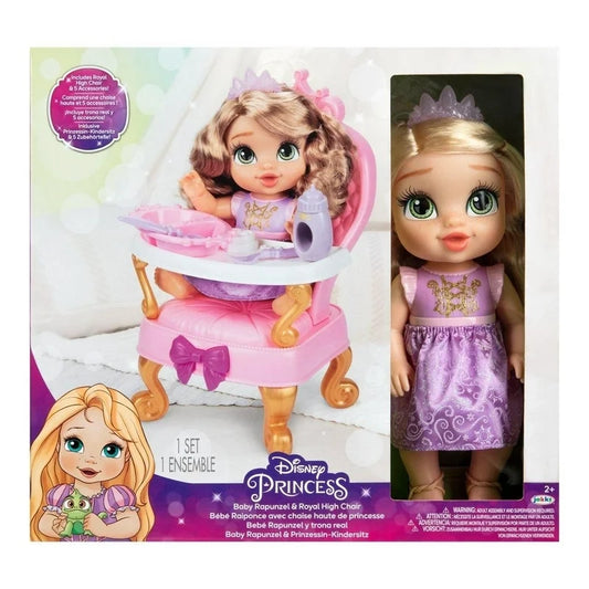 Muñeca Bebe Rapunzel con Trono Real - Disney