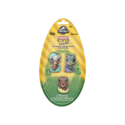 3 Pack Jurassic Park Dinos - Funko Pocket Pop Egg