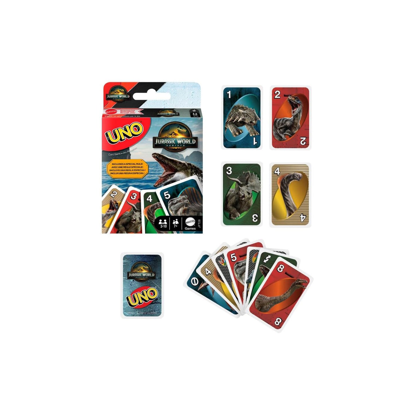 UNO Jurassic World Rebirth Juego de Mesa