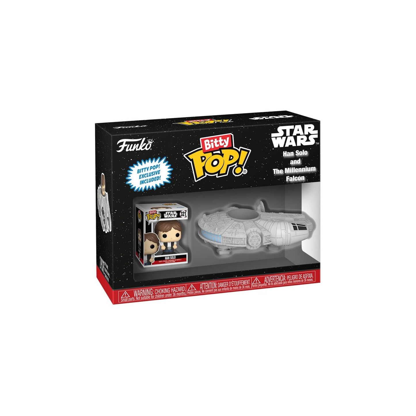 Han Solo con Milennium Falcon - Star Wars - Funko Bitty Pop Rides