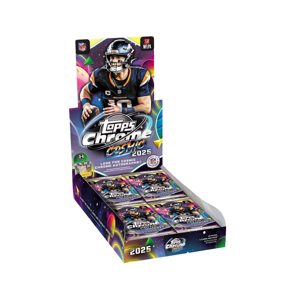 NFL 2025 Cosmic Chrome Football - Hobby Box- Topps