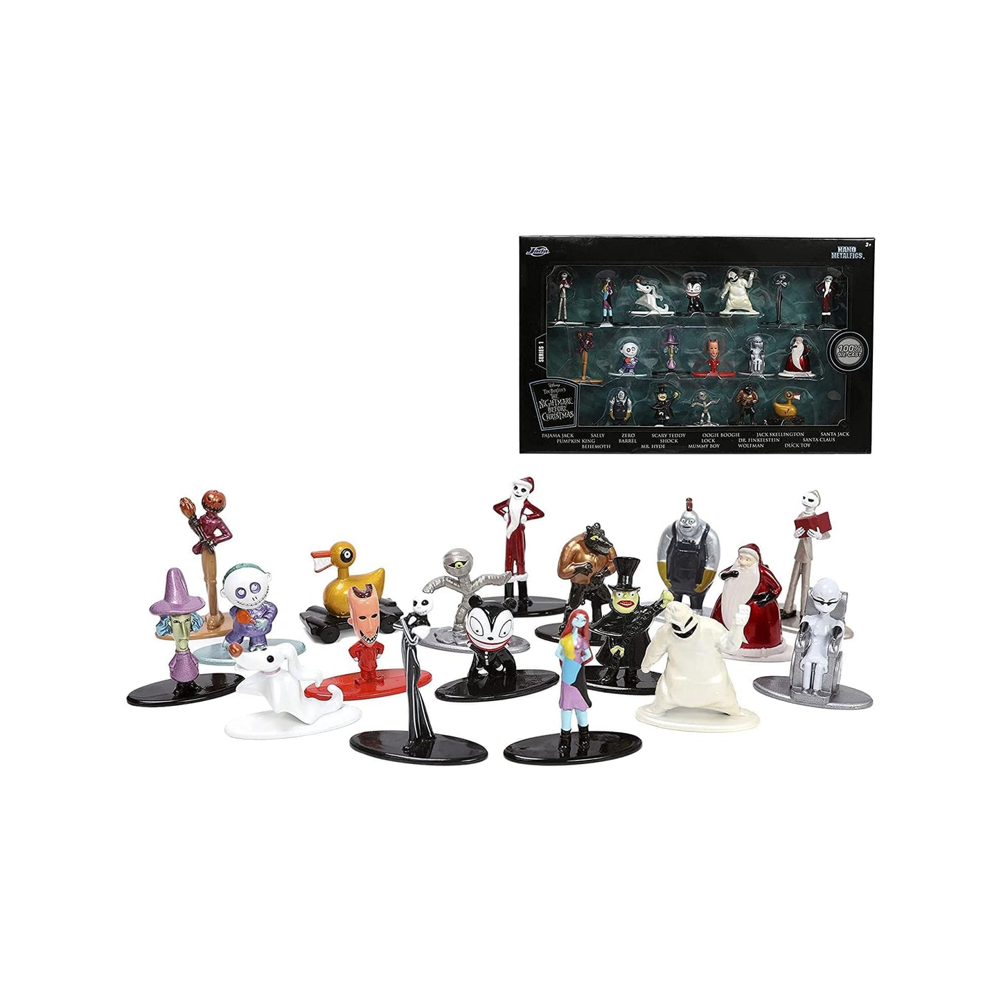 Nano Metalfigs 18 Figuras metalicas Die-Cast - Nightmare Before Christmas - Jada