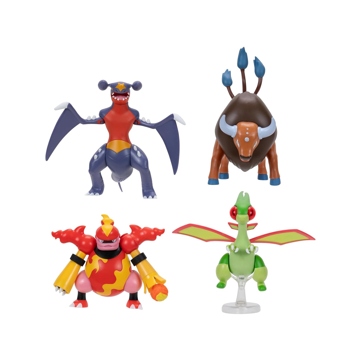 Tauros, Garchomp, Flygon & Magmortar Battle Feature Figure Multi-Pack