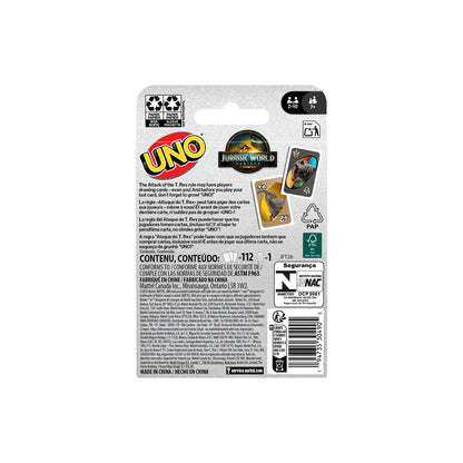 UNO Jurassic World Rebirth Juego de Mesa