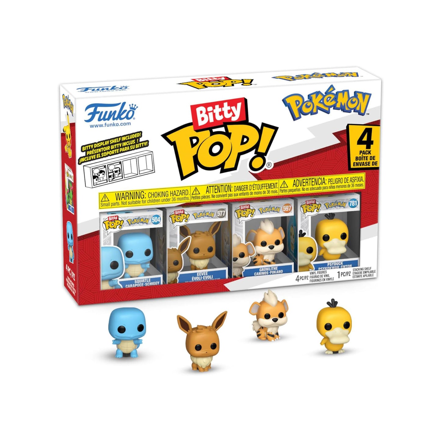 4 Pack Pokemon - Funko Bitty Pop