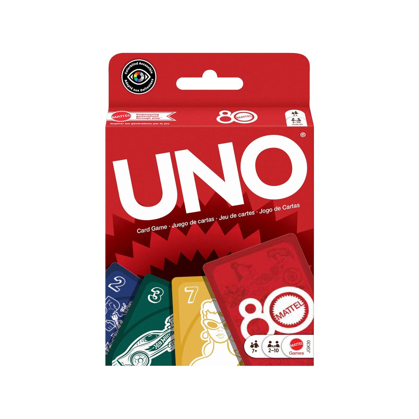 UNO 80 Aniversario Mattel Juego de Mesa