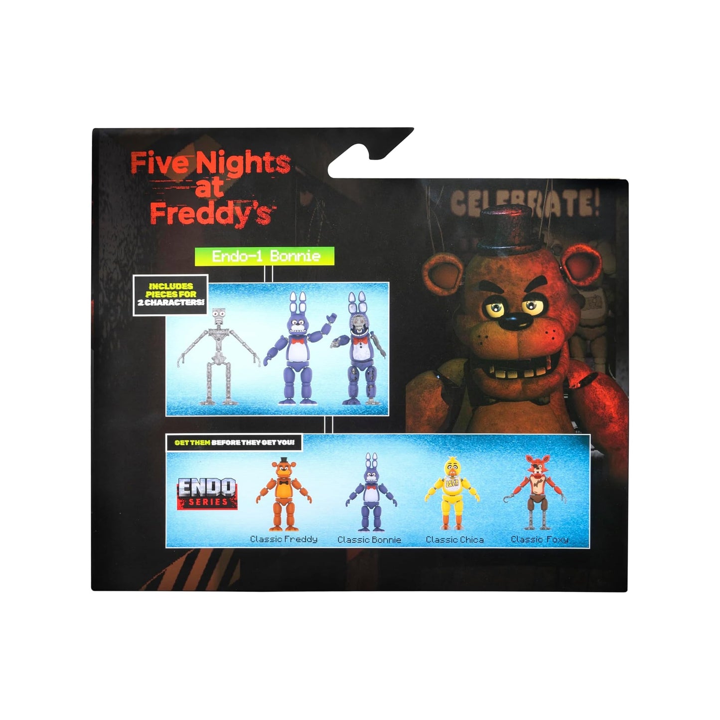 Figura Endo Series Classic Bonnie & Withered Bonnie - Five Nights at Freddys - Jazwares