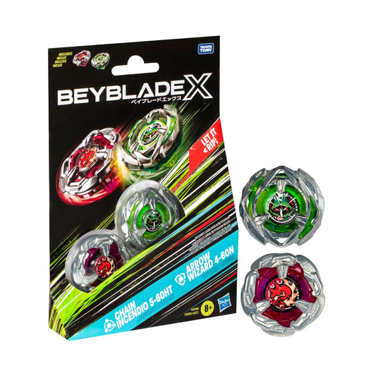 Chain Incendio 5-60HT & Arrow Wizard 4-60N - Beyblade X - Hasbro