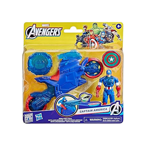 Captain America con Moto - Marvel Avengers - Hasbro