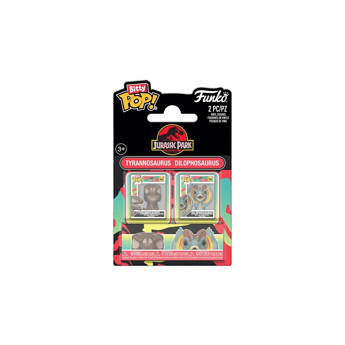Tyrannosaurus y Dilophosaurus 2 Pack - Jurassic Park - Funko Bitty Pop