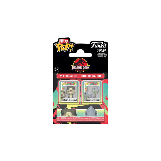 Velociraptor y Brachiosaurus 2 Pack - Jurassic Park - Funko Bitty Pop