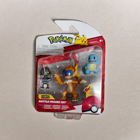 Pawniard, Monferno & Squirtle Battle Figure Set