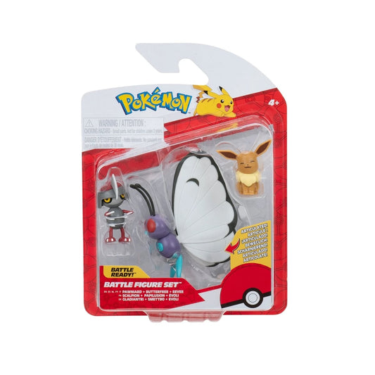 Pawniard, Butterfree & Eevee Battle Figure Set