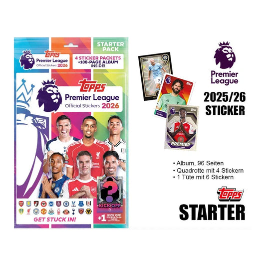 Topps Premier League 2026: Sticker & Album - Album Pack - Topps