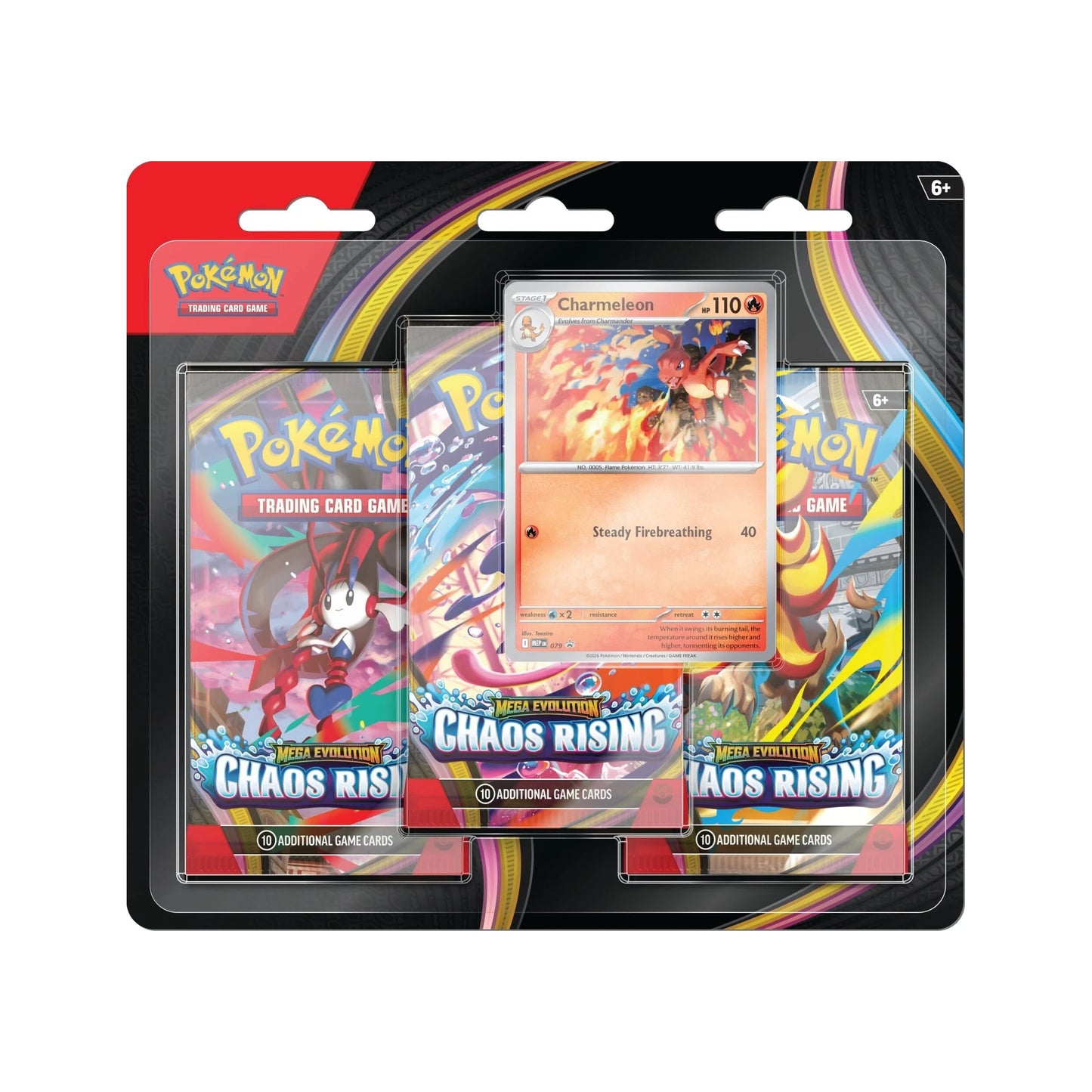 [PREVENTA] 3 Pack Blister - Mega Evolution Chaos Rising [INGLES]