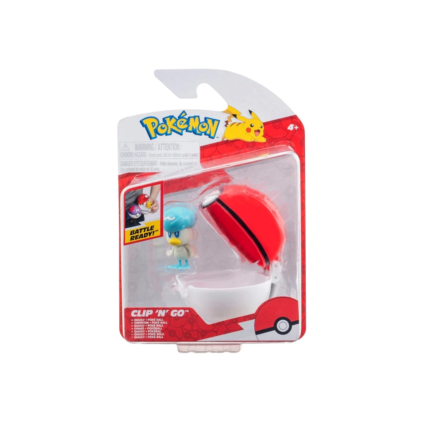 Clip n Go: Quaxly Poke ball - Pokemon