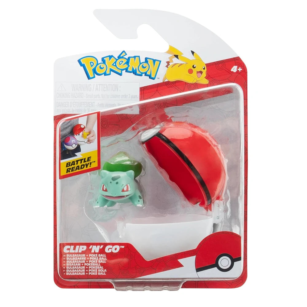 Clip n Go: Bulbasaur (Pose de Ataque) - Pokemon