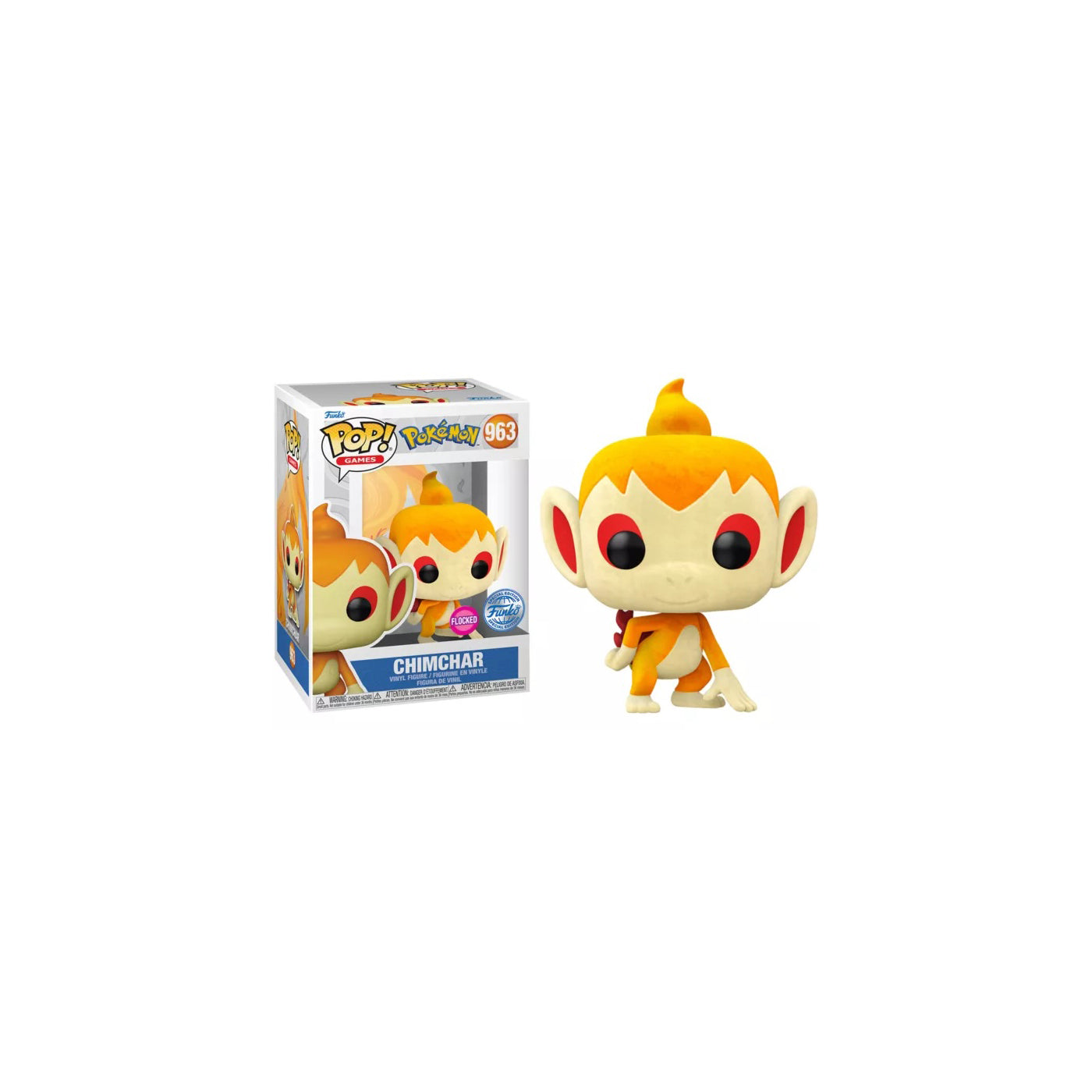 Chimchar (Flocked) 963 - Pokemon - Funko Pop