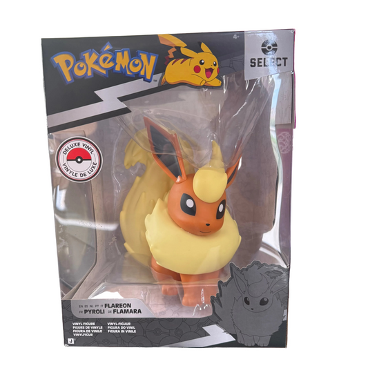 Deluxe Vinyl Figura Flareon Grande 20cm - Select Jazwares S6