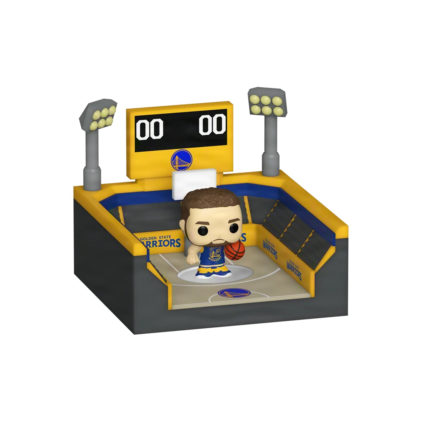 Warriors con Stephen Curry - Arena - Funko Bitty Pop Town