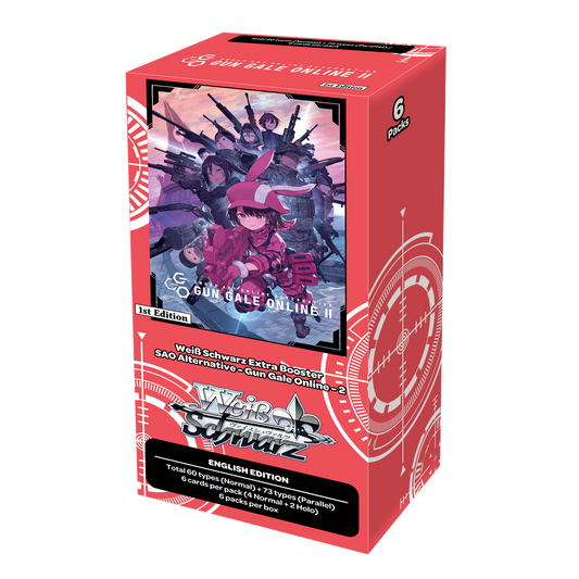 Sword Art Online Gun Gale Online II - Extra Booster Pack (6 Boosters) - Bushiroad - Weiss Schwarz