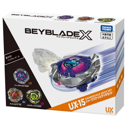 UX-15 Sharkscale Deck Set - Beyblade X (Version Japonesa)