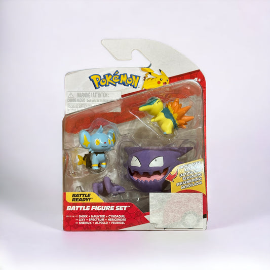 Shinx, Haunter & Cyndaquil Battle Figure Set