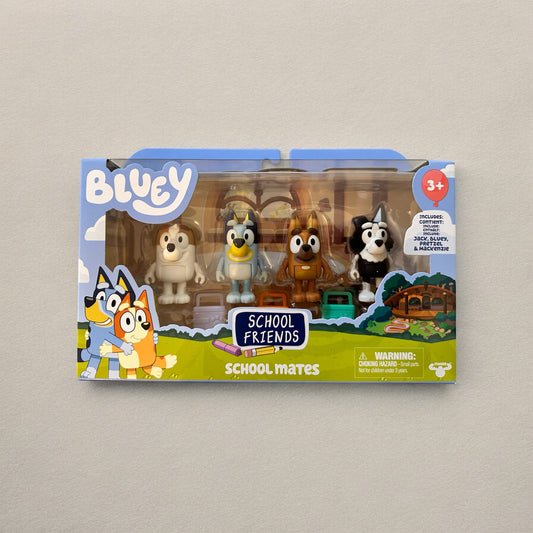 Set de 4 figuras de Bluey School Mates - School Friends