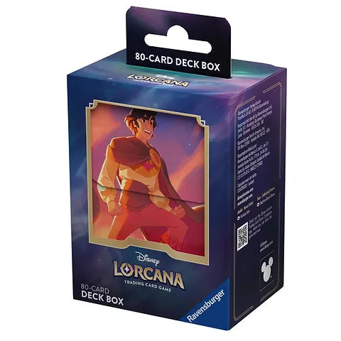 Deck Box Aladdin (Heroic Outlaw) para 80 cartas - Disney Lorcana