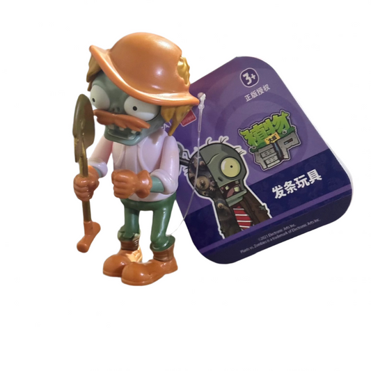 Excavator Zombie (Zombi Excavador) de cuerda(10cm de alto) - Plantas vs Zombies