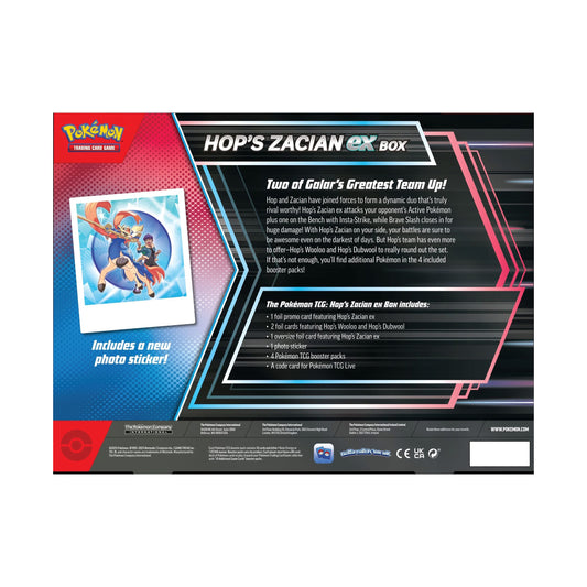 Hop's Zacian ex Box [INGLES]