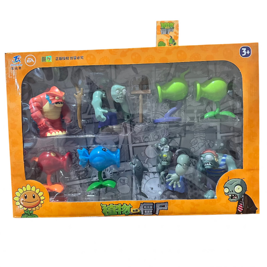 Set grande Plantas vs Zombies 4 Zombisteins / 4 Lanzaguisantes - Plants vs Zombies