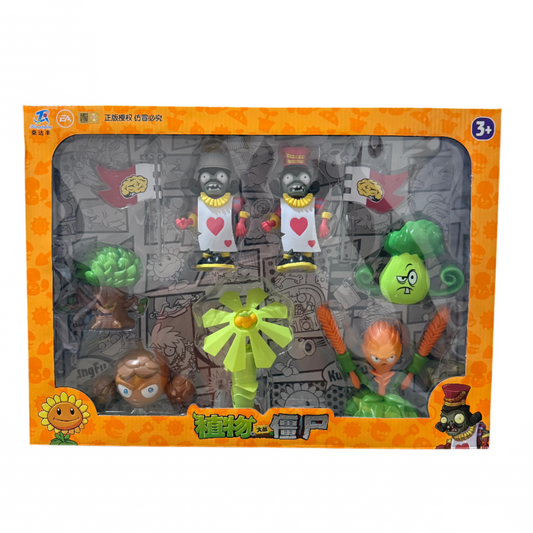 Set 5 plantas + 2 Zombies - Plants vs Zombies