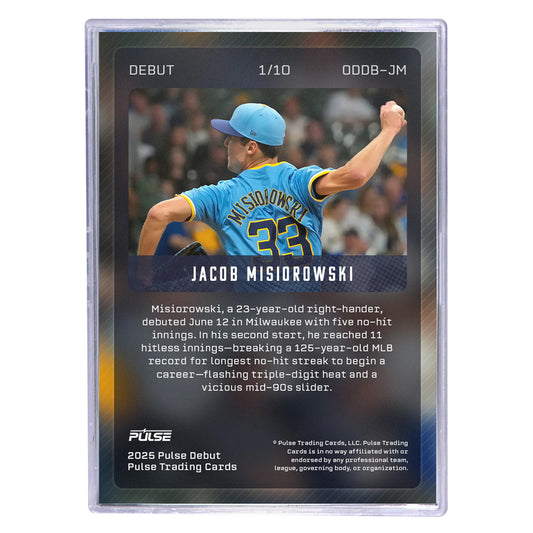 2025 On Demand Jacob Misiorowski Debut Card con Case [SIN FIRMA] - Pulse