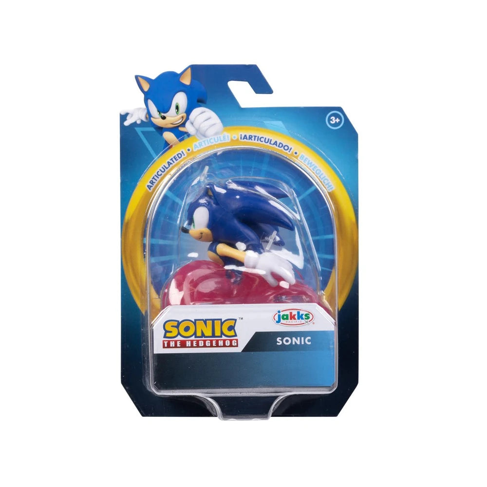 SONIC The Hedgehog - Jakks- Personaggio Sonic, 403804 - Figura 6 Cm Articolata