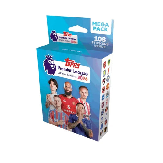 Topps Premier League 2026: Sticker & Album - Mega Multipack - Topps