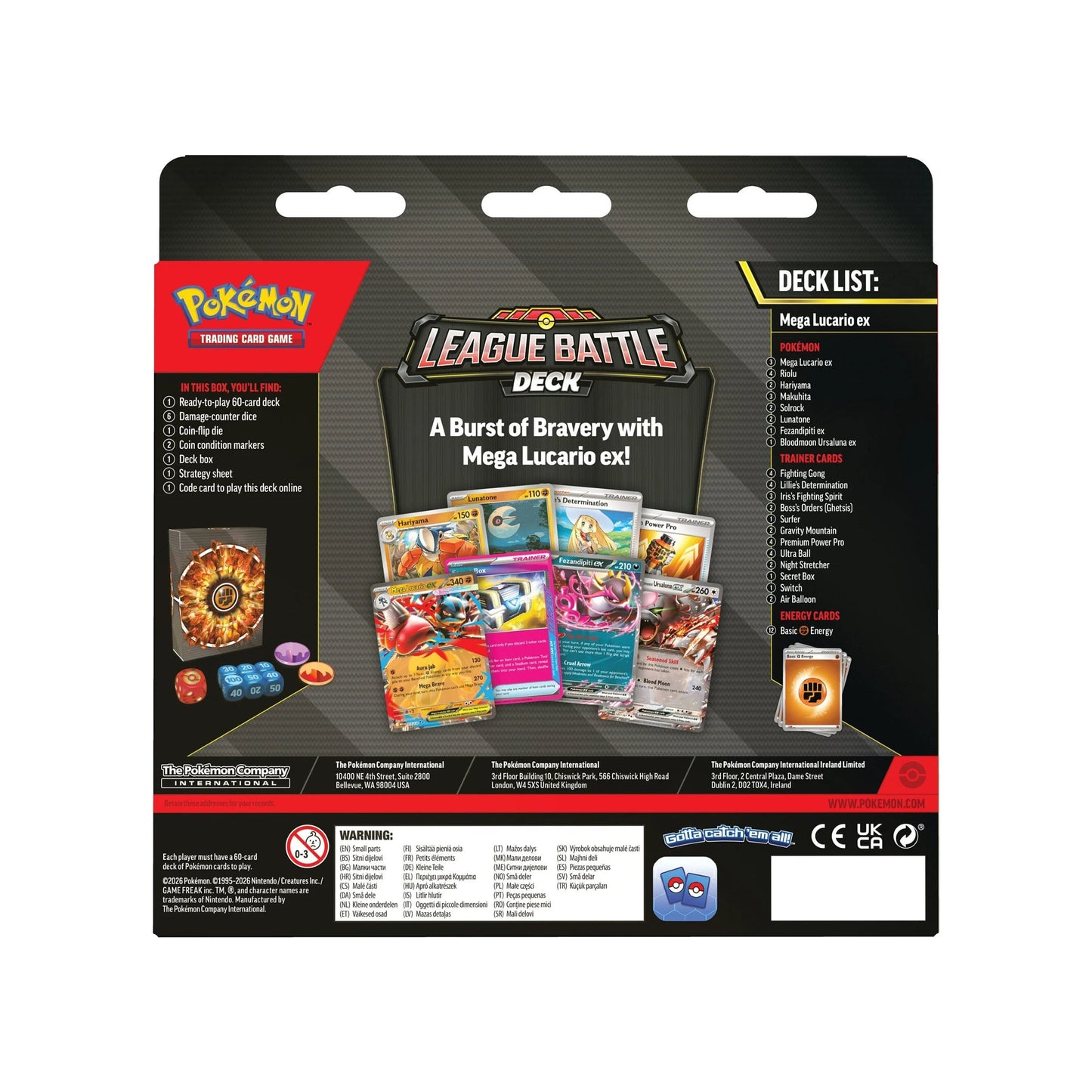 Mega Lucario ex League Battle Deck [INGLES]