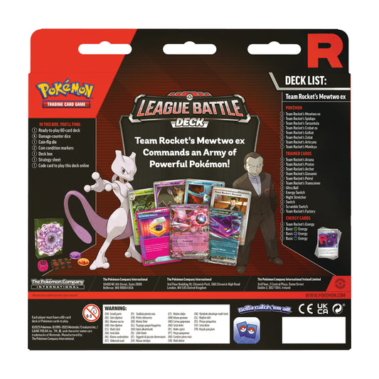 Team Rocket Mewtwo ex League Battle Deck [INGLES]