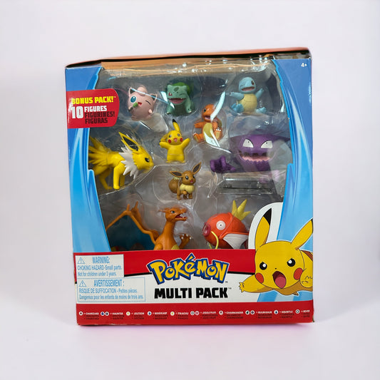 Pikachu, Eevee, Charizard, Haunter, Jolteon, Magikarp, Jigglypuff, Charmander, Bulbasaur & Squirtle Battle Figure Multi-Pack