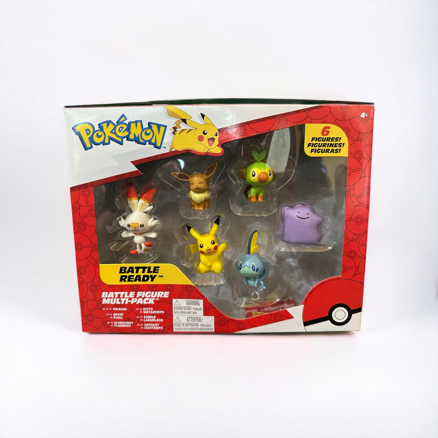 Pikachu, Eevee, Scorbunny, Ditto, Sobble & Grookey Battle Figure Multi-Pack