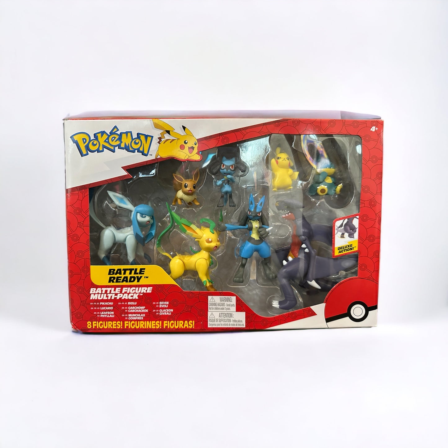 Pikachu, Lucario, Leafeon, Riolu, Garchomp, Munchlax, Eevee & Glaceon Battle Figure Multi-Pack