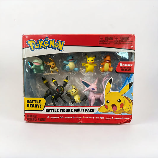 Pikachu, Charmander, Bulbasaur, Squirtle, Eevee, Mimikyu, Umbreon & Espeon Battle Figure Multi-Pack