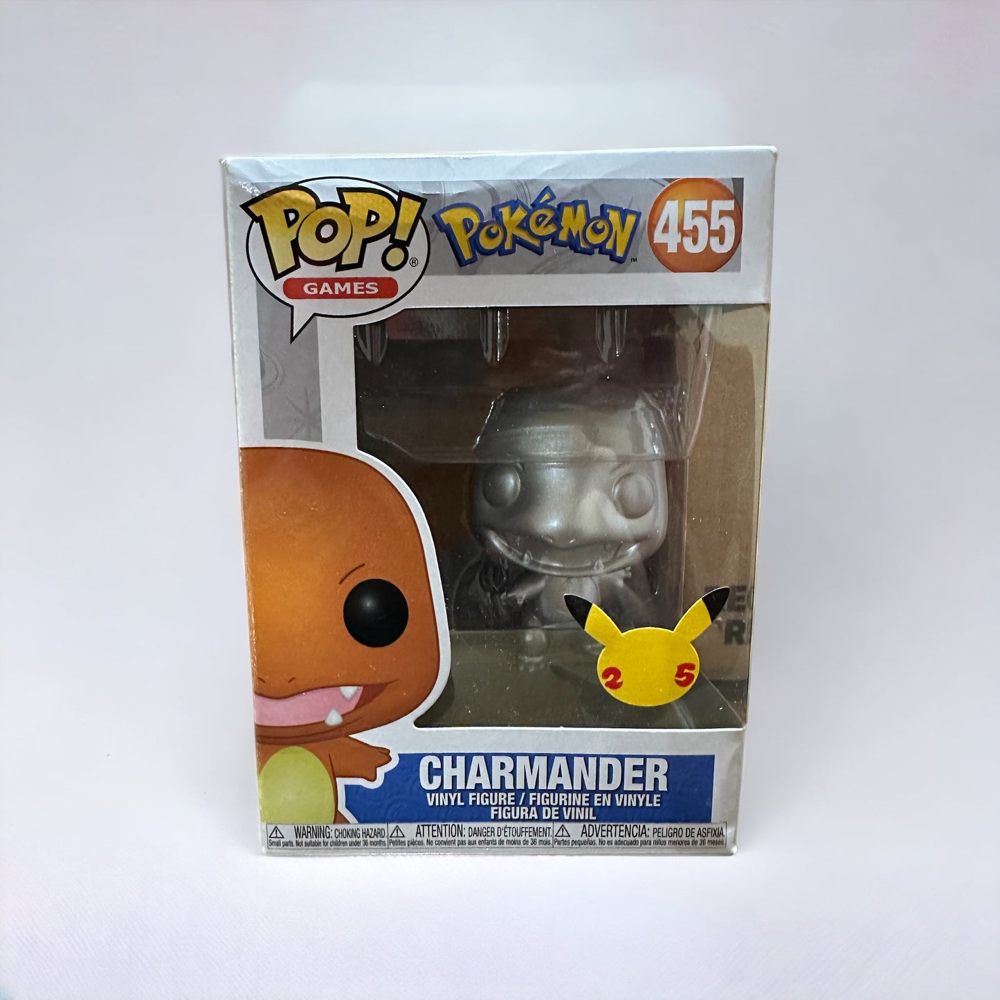 Charmander (Silver Metallic) 455 - Funko Pop